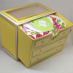 Vera Bradley Infant Girl Onsie In Adorable Dresser Box Size 6 -9 Months NWT